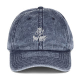 "The City of New York" Classic Denim Hat - Embroidered Lettering - 2 Colors
