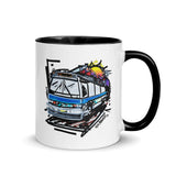 "The Bus" 11 oz. Coffee / Tea Mug Art - Vintage NYC Transit - Many Colors