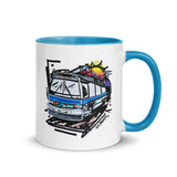 "The Bus" 11 oz. Coffee / Tea Mug Art - Vintage NYC Transit - Many Colors