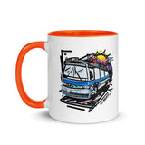 "The Bus" 11 oz. Coffee / Tea Mug Art - Vintage NYC Transit - Many Colors