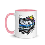 "The Bus" 11 oz. Coffee / Tea Mug Art - Vintage NYC Transit - Many Colors