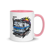 "The Bus" 11 oz. Coffee / Tea Mug Art - Vintage NYC Transit - Many Colors