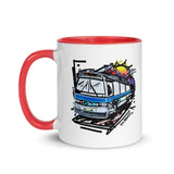 "The Bus" 11 oz. Coffee / Tea Mug Art - Vintage NYC Transit - Many Colors