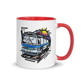 "The Bus" 11 oz. Coffee / Tea Mug Art - Vintage NYC Transit - Many Colors