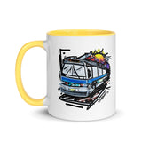 "The Bus" 11 oz. Coffee / Tea Mug Art - Vintage NYC Transit - Many Colors