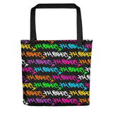 "FM Neon" Art Tote Bag - Classic NYC Style