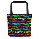 "FM Neon" Art Tote Bag - Classic NYC Style